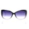 Женские сонцезащитные очки Классика 10279 чёрные с фиолетовой линзой . Photo 2