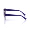 Женские сонцезащитные очки Классика 10287 чёрные с синий линзой . Photo 3