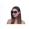 Жіночі сонцезахисні окуляри Класика 10287 чорні з синьою лінзою 