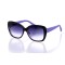Женские сонцезащитные очки Классика 10287 чёрные с синий линзой . Photo 1