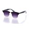 Женские сонцезащитные очки Классика 10307 чёрные с фиолетовой линзой . Photo 1