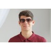 Чоловічі сонцезахисні окуляри Краплі 7358 бронзові з коричневою лінзою 