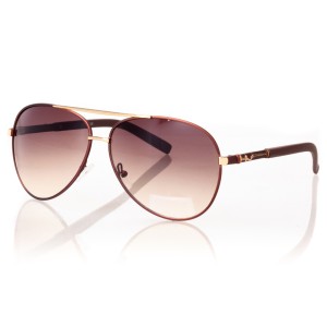 Мужские сонцезащитные очки Капли 7358 бронзовые с коричневой линзой 