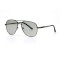 Чоловічі сонцезахисні окуляри Краплі 10907 срібні з прозорою лінзою . Photo 1