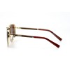 Мужские сонцезащитные очки Капли 10908 золотые с коричневой линзой 