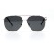 Чоловічі сонцезахисні окуляри Краплі 10913 срібні з чорною лінзою . Photo 2