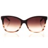 Женские сонцезащитные очки 8408 коричневые с коричневой линзой 