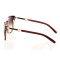 Женские сонцезащитные очки 8408 коричневые с коричневой линзой . Photo 3