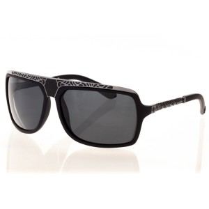 Чоловічі сонцезахисні окуляри Класика 8541 чорні з чорною лінзою 