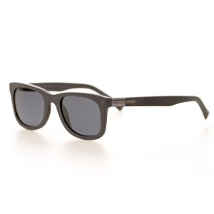 Мужские сонцезащитные очки Классика 10576 серые с чёрной линзой 