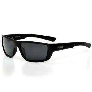 Чоловічі сонцезахисні окуляри Спорт 9251 чорні з чорною лінзою 