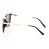 Жіночі сонцезахисні окуляри 8436 чорні з чорною лінзою 