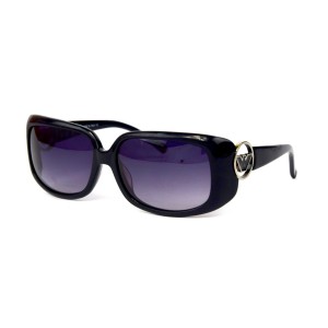 Armani сонцезащитные очки 12112 чёрные с чёрной линзой 