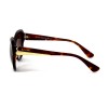 Bvlgari сонцезахисні окуляри 12120 леопардові з коричневою лінзою 