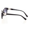 Жіночі сонцезахисні окуляри 8438 чорні з чорною лінзою 