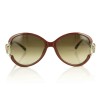 Cartier сонцезащитные очки 8672 красные с коричневой линзой 