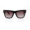 Cartier сонцезащитные очки 11280 чёрные с коричневой линзой 