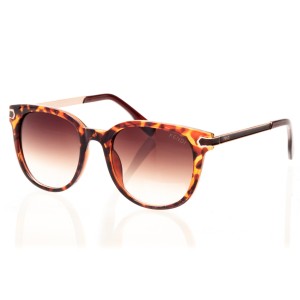 Женские сонцезащитные очки 8443 коричневые с коричневой линзой 