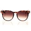 Жіночі сонцезахисні окуляри 8446 коричневі з коричневою лінзою 