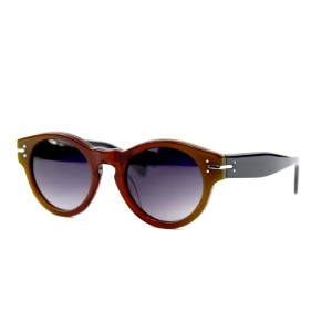 Celine сонцезахисні окуляри 11567 коричневі з чорною лінзою 