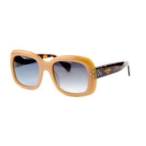 Celine сонцезащитные очки 11572 коричневые с чёрной линзой 