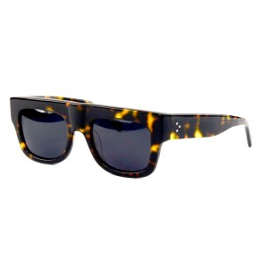 Celine сонцезащитные очки 11576 коричневые с чёрной линзой 