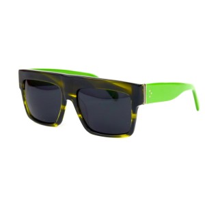 Celine сонцезащитные очки 12206 зелёные с чёрной линзой 