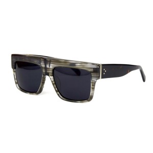 Celine сонцезащитные очки 12207 серые с чёрной линзой 