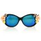 Dolce & Gabbana сонцезахисні окуляри 8676 чорні з синьою лінзою . Photo 2