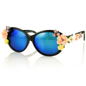Dolce & Gabbana сонцезахисні окуляри 8676 чорні з синьою лінзою 