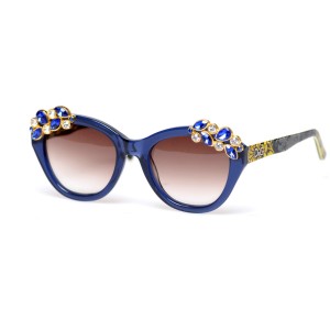 Dolce & Gabbana сонцезахисні окуляри 11511 сині з коричневою лінзою 