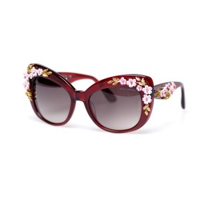 Dolce & Gabbana сонцезахисні окуляри 11512 коричневі з коричневою лінзою 