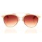 Женские сонцезащитные очки 8463 бежевые с коричневой линзой . Photo 2