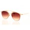 Женские сонцезащитные очки 8463 бежевые с коричневой линзой . Photo 1