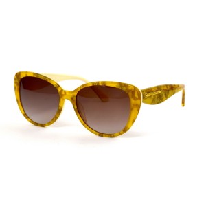 Dolce & Gabbana сонцезащитные очки 11846 желтые с коричневой линзой 