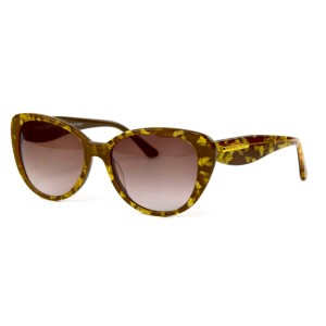 Dolce & Gabbana сонцезахисні окуляри 11848 золоті з коричневою лінзою 